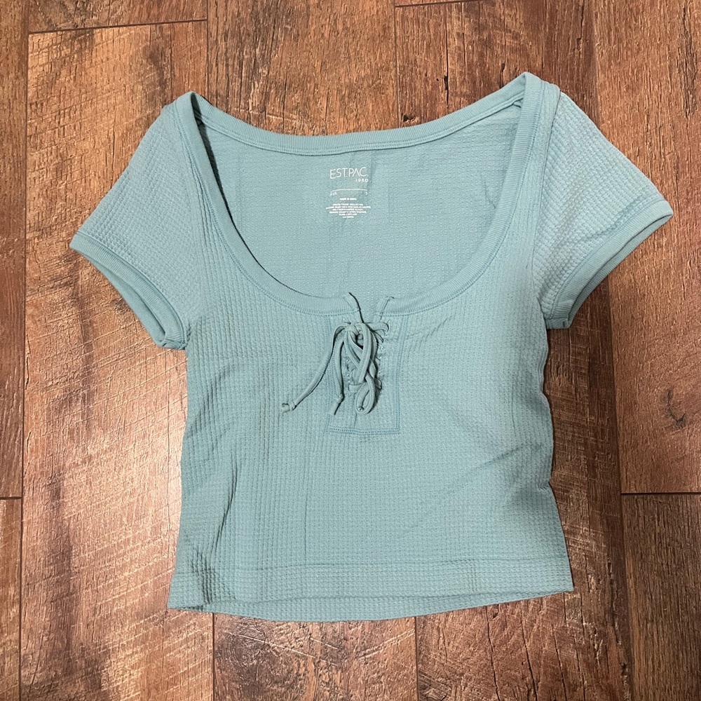 Pacsun tie front top